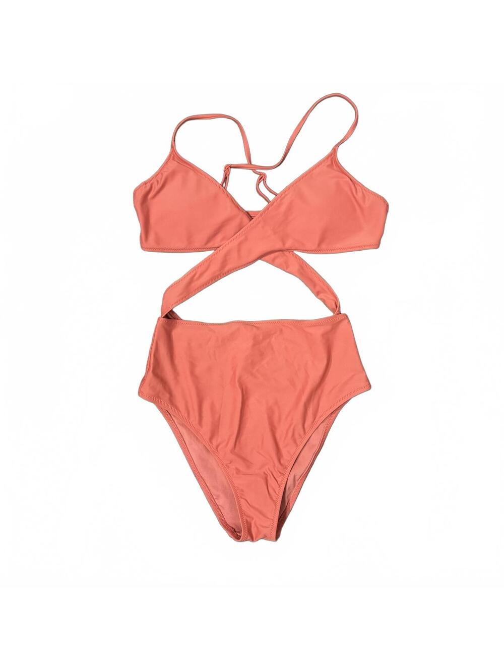 Aerie One Piece Swimsuit Rust Orange Sz M